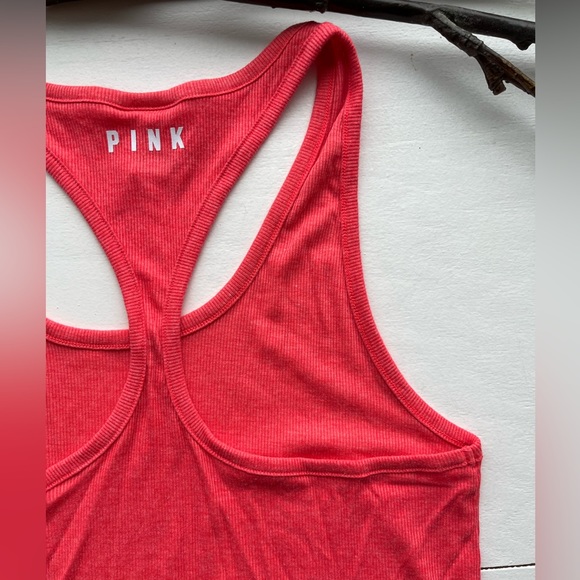 Pink VS Racerback Ribbed Tank - Picture 6 of 7